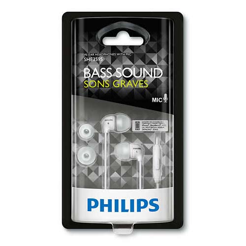 PHILIPS SHE3595WT/00 In-Ear Headset- White