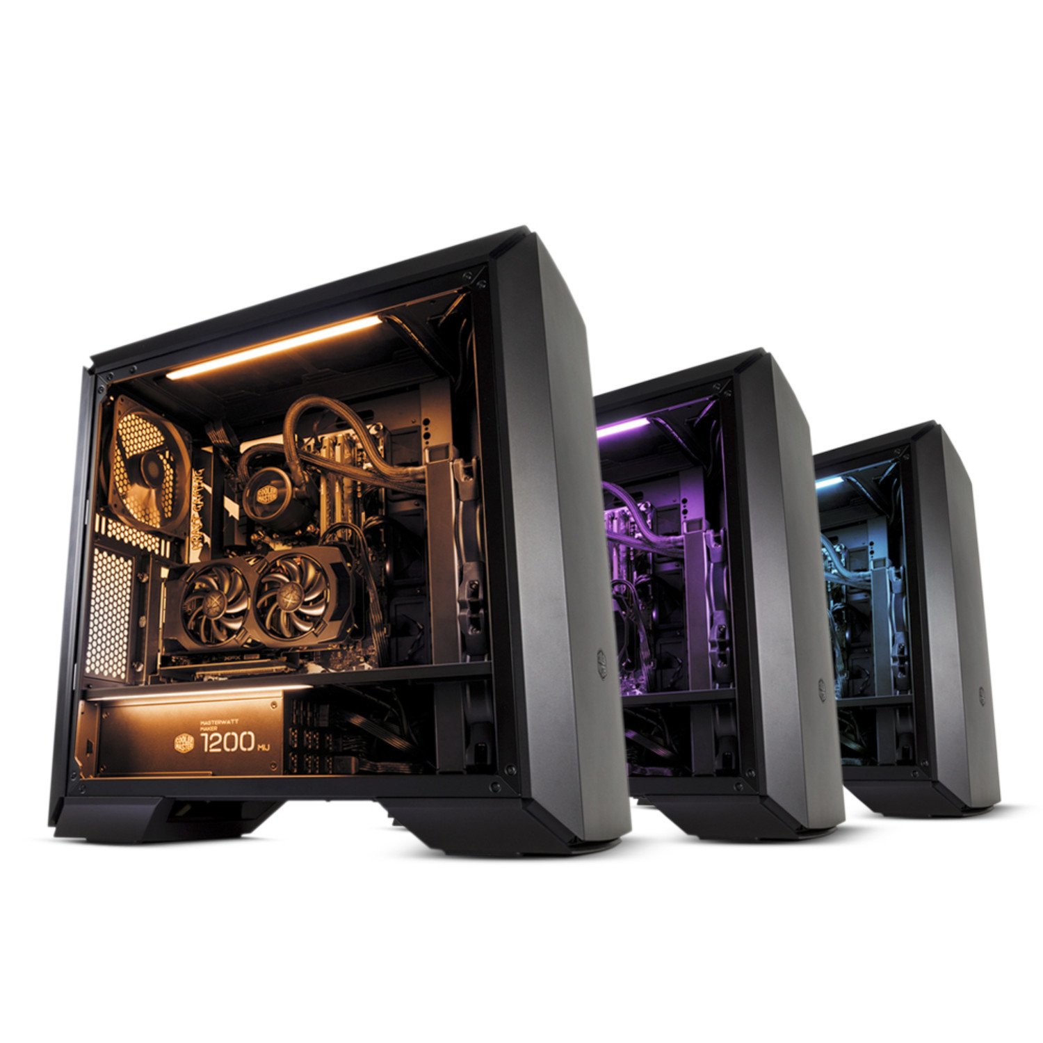 Cooler Master Universal LED Strip - LED strip for all Casings, 2 PC per pack, SATA, WHITE, RED