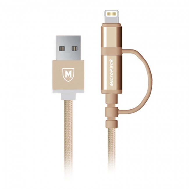Micropack I-201 2 in 1 charge &amp;amp; sync cable