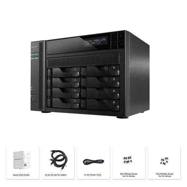 ASUSTOR AS6208T A Quad-Core Flagship 8-Bay NAS
