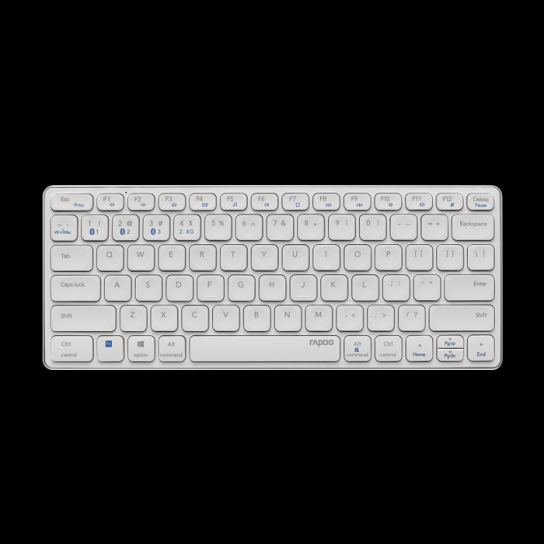 Rapoo E9050 C-Type Rechargeable Bluetooth Wireless Multi-Device Keyboard
