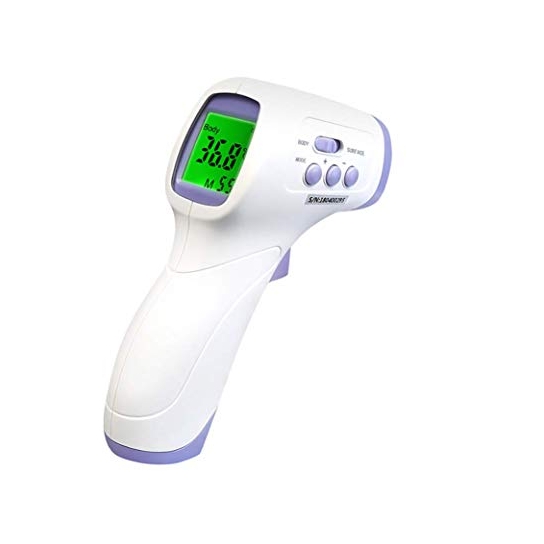 Infrared Non Contact Digital Gun Thermometer with LCD Display for Infants Baby and Adults