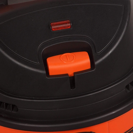 Black and Decker 1200W 10 Liter Wet and Dry Tank Drum Vacuum Cleaner Orange and Black - WDBD10-B5
